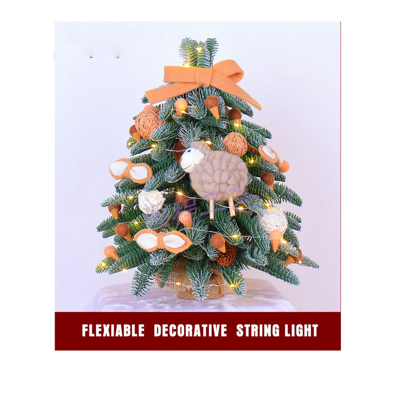 Fio de cobre decorativo solar esperto do diodo emissor de luz do controle do RGB WIFI APP das luzes da sincronização impermeável