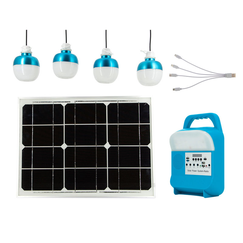 Sistema de iluminação de energia solar residencial de alta qualidade, tudo em um sistema solar interno com 3 peças de lâmpada