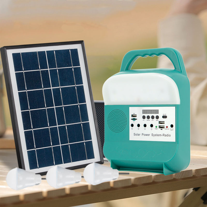 Sistema solar portátil exterior Kit Mini Power Led Charging Monocrystalline da luz da casa