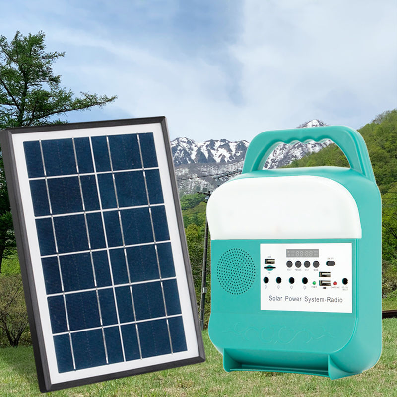 Sistema 6000mah de Mini Power Solar Home Lighting para Kit Inverter Off Grid interno
