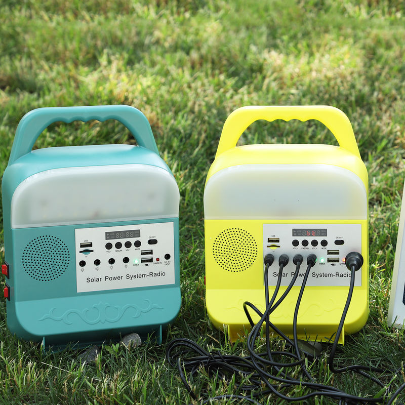 Sistema 6000mah de Mini Power Solar Home Lighting para Kit Inverter Off Grid interno
