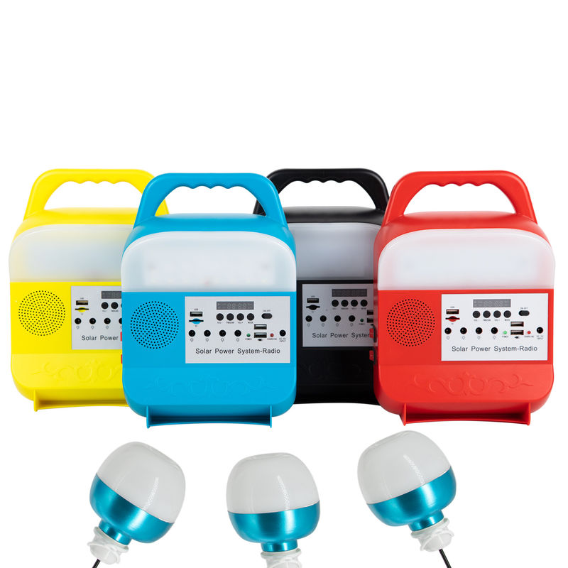 Sistema de iluminação de energia solar residencial de alta qualidade, tudo em um sistema solar interno com 3 peças de lâmpada