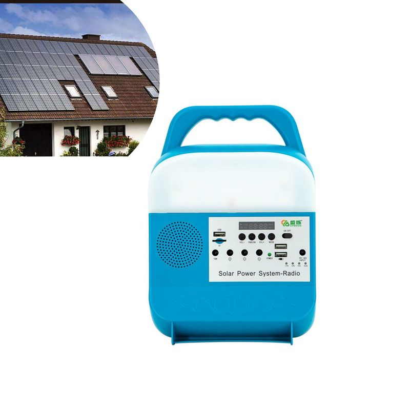 Mini sistema de iluminação solar portátil da emergência 30W com luz para o acampamento pequeno