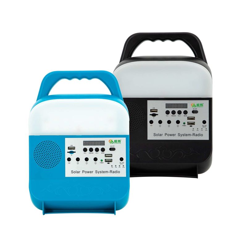 Mini sistema de iluminação solar portátil da emergência 30W com luz para o acampamento pequeno