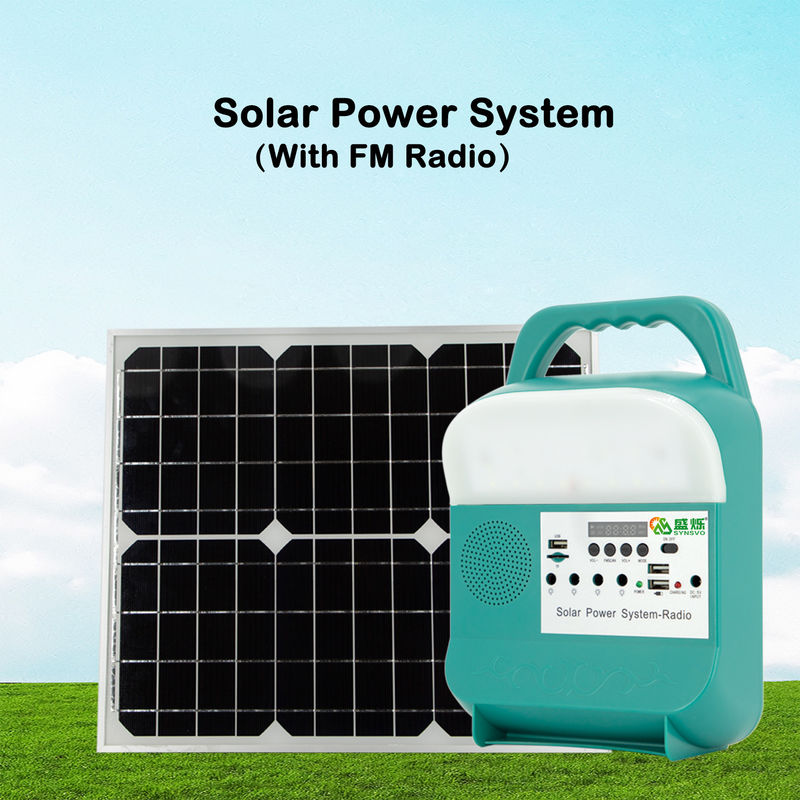 Gerador de carregamento solar portátil exterior do sistema de energia USB de painel com bulbos do diodo emissor de luz