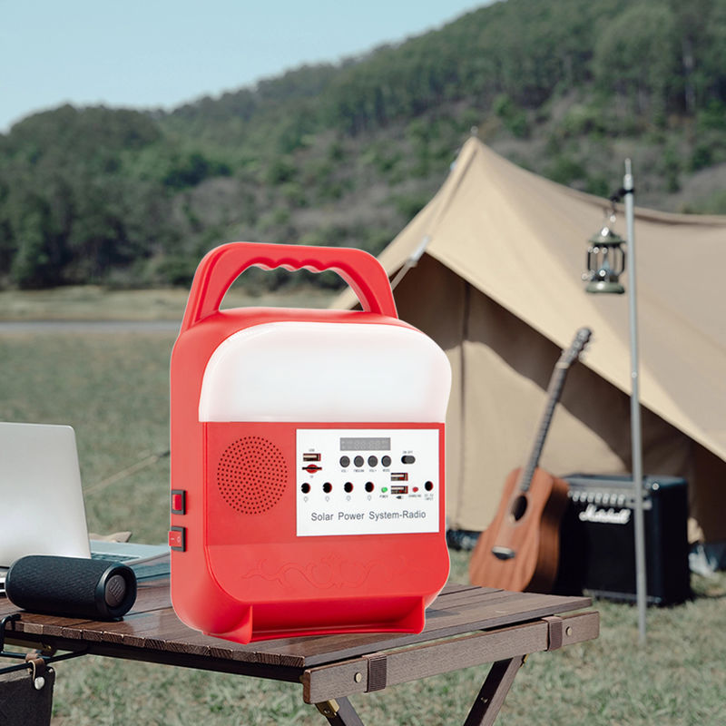 Bateria de lítio portátil de Kit Charging Lighting System With do painel solar para acampar