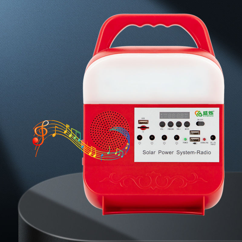 Bateria de lítio portátil de Kit Charging Lighting System With do painel solar para acampar