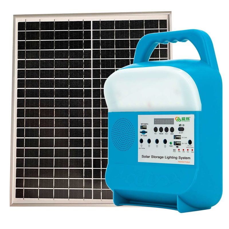 Casa solar portátil de Offgrid que ilumina o poder para o gerador 12V completo da energia do painel