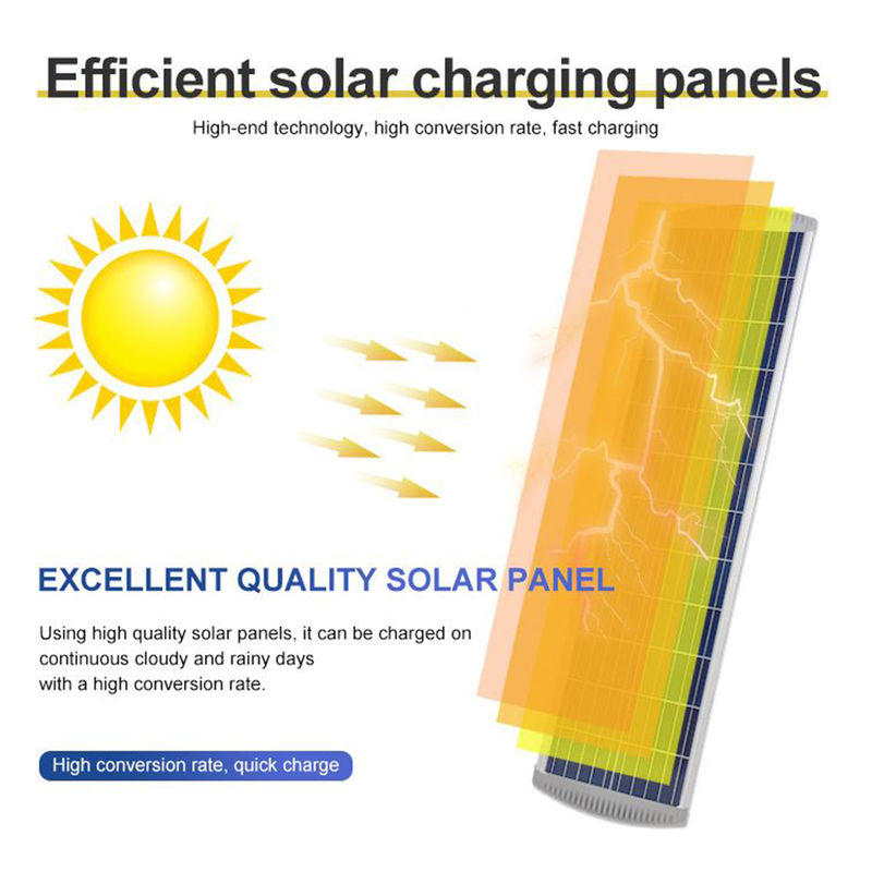 1000W integrou o sensor remoto solar do movimento IP65 da luz de rua com bateria de lítio Polo