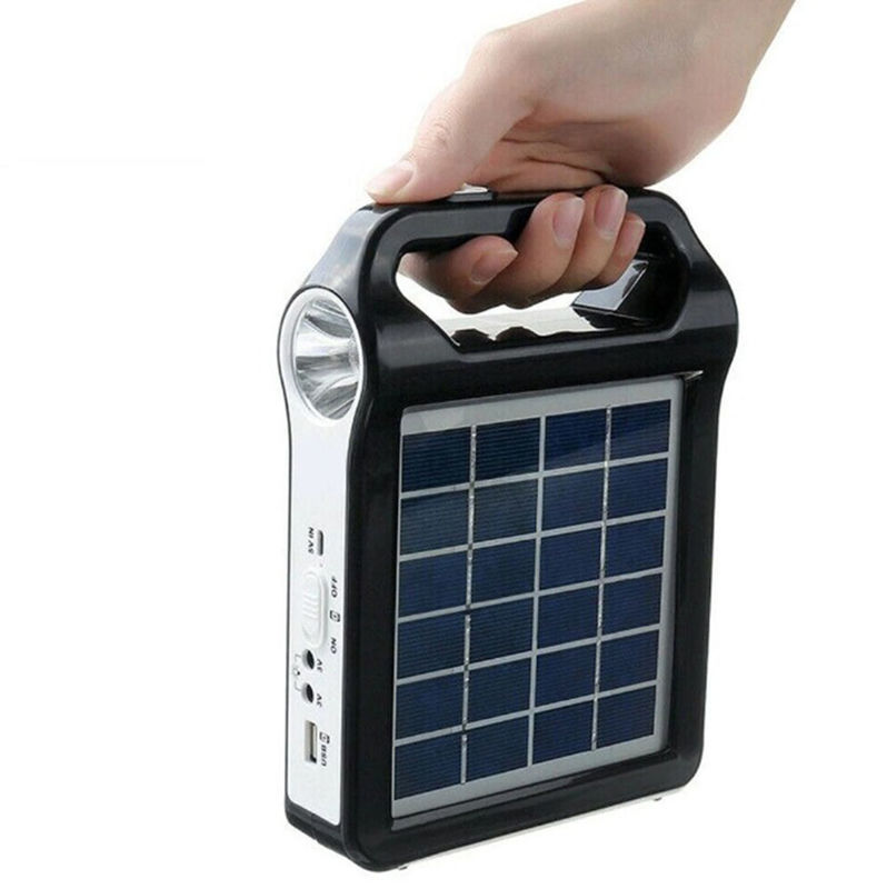 Kit de iluminação de energia solar portátil de alta eficiência painel mini off grid para casa