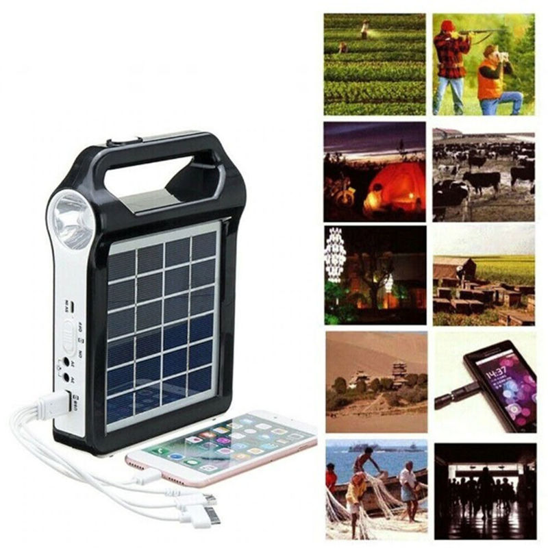 Kit de iluminação de energia solar portátil fora da rede mini casa pequena emergência doméstica