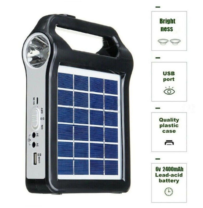 Kit de iluminação de energia solar portátil fora da rede mini casa pequena emergência doméstica