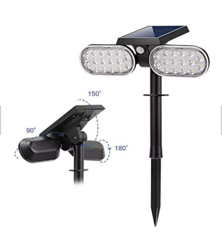 Luzes solares decorativas para jardim poste de amarração à prova d'água IP65 LED para gramado ao ar livre