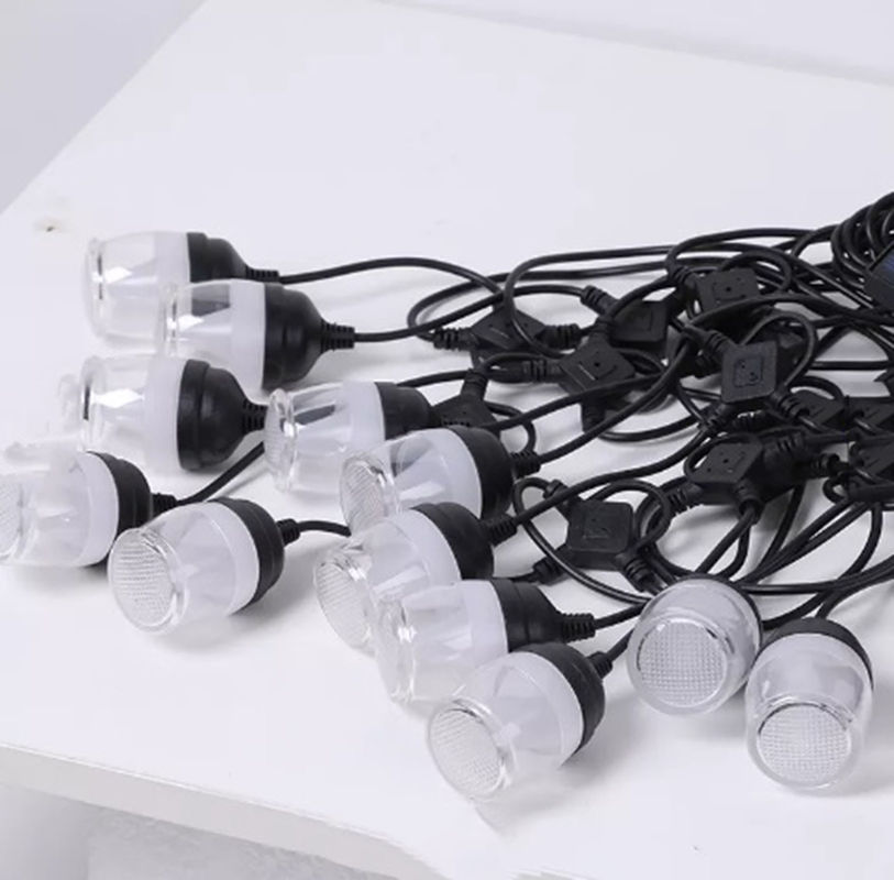 Decorações solares de led ao ar livre luz RGB festa pátio quintal café à prova d'água IP65