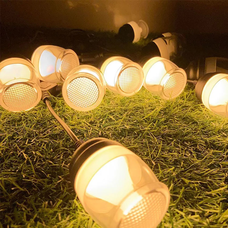 Luz decorativa de natal para festas de fim de ano com luz solar externa em PVC ABS