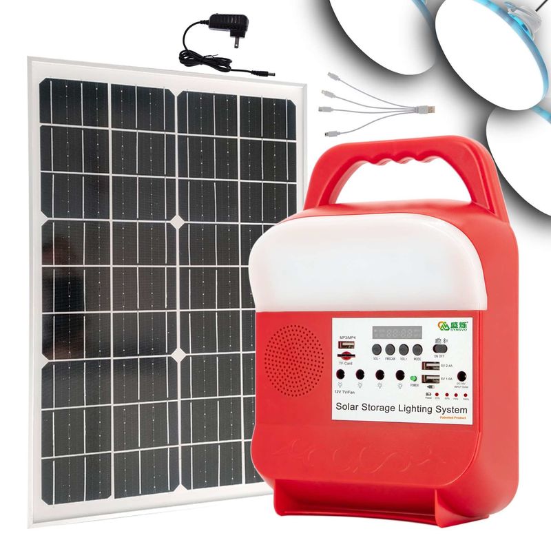 Iluminação de acampamento exterior do móbil portátil da bateria do sistema do armazenamento de energia das energias solares