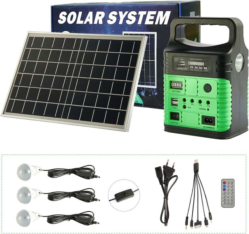 Painel solar interno da casa que carrega o poder portátil de acampamento 3.7V*3Pcs da luz do diodo emissor de luz