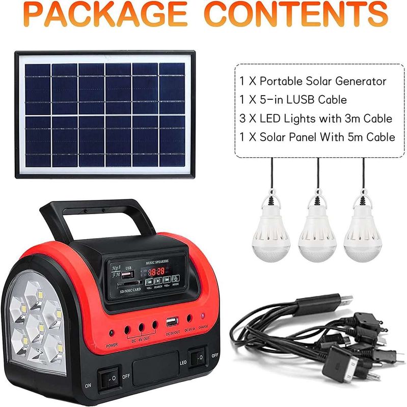 A C.C. conduziu o gerador de energias solares das luzes para o uso Mini Home Lighting Kit da casa