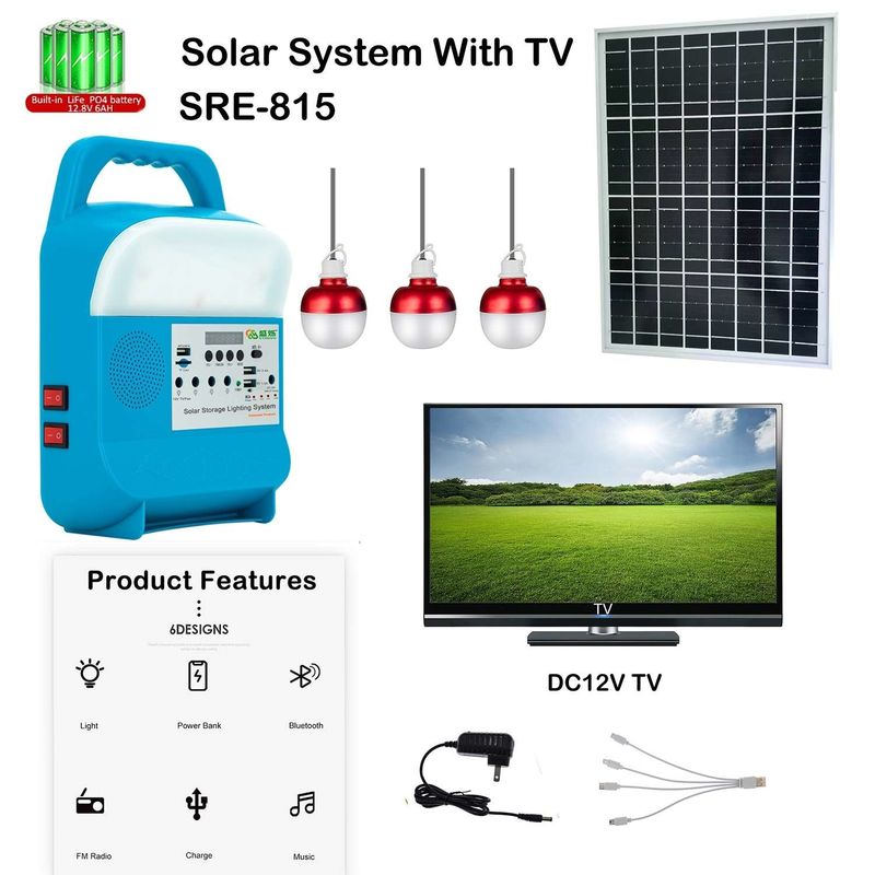 O acampamento exterior ilumina a lanterna solar SRE-815-A 5W do diodo emissor de luz da lanterna recarregável de USB