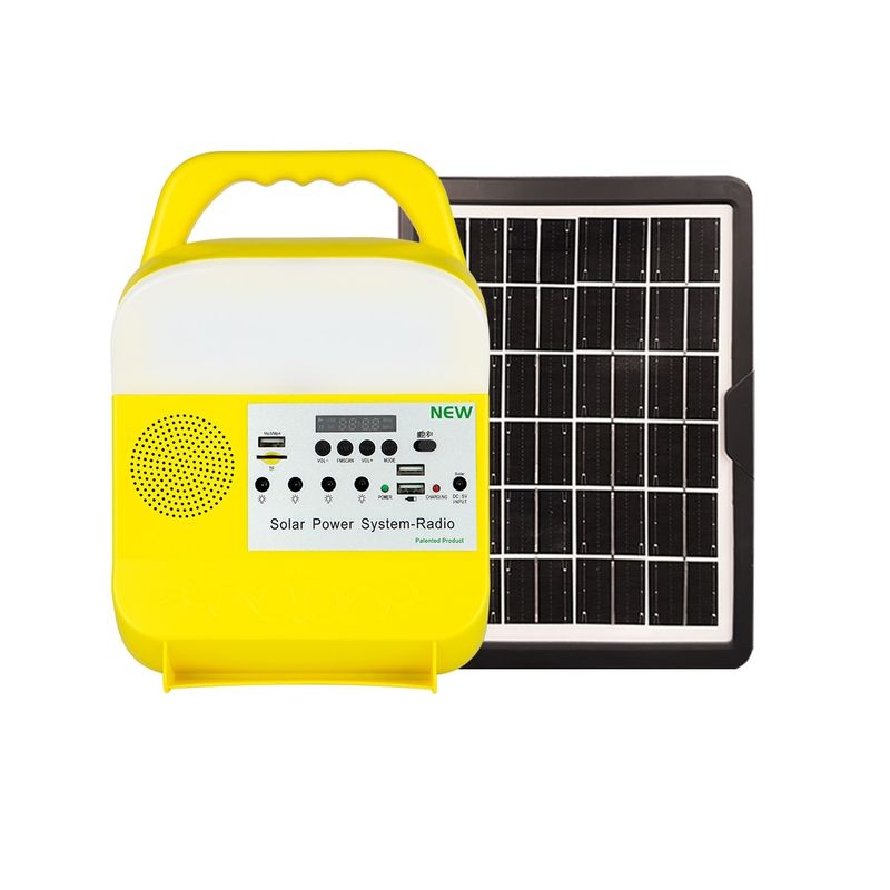 O sistema de gerador portátil da energia solar ilumina a estação do armazenamento do sistema pequeno para interno