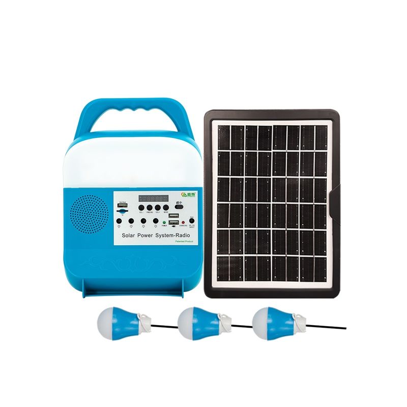 A casa portátil de Mini Solar Power Kits For com sistemas de colunas da música ventila a energia solar e a luz 5W 6V
