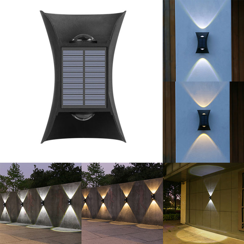 5V / dispositivo elétrico exterior exterior da lâmpada solar das luzes da parede do diodo emissor de luz 70ma para interno