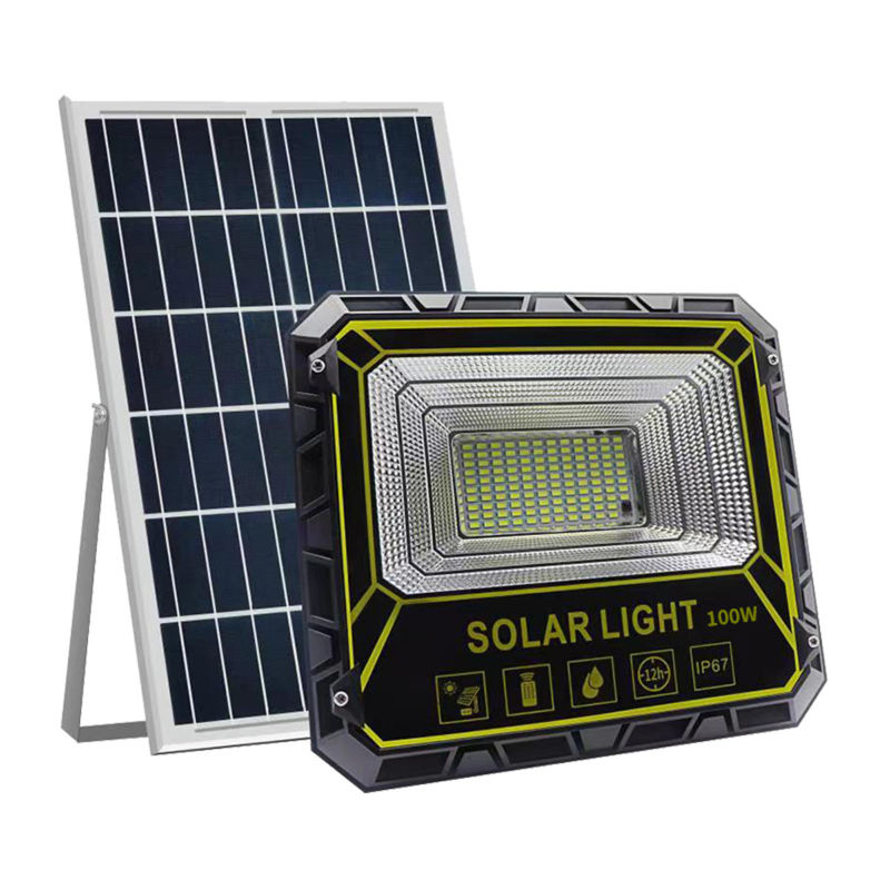 O foco exterior solar brilhante super da luz de inundação da eficiência elevada conduziu a rua solar 100W