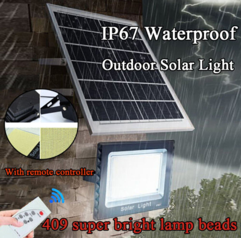 do esporte exterior solar da rua da luz de inundação do poder 300W super controlador remoto Timing