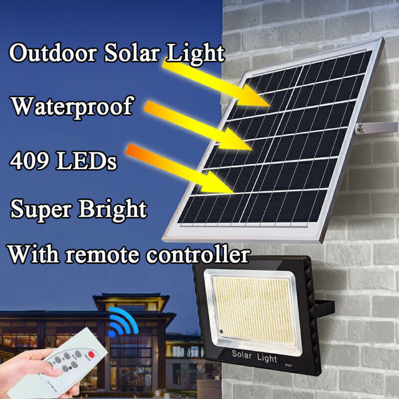 do esporte exterior solar da rua da luz de inundação do poder 300W super controlador remoto Timing
