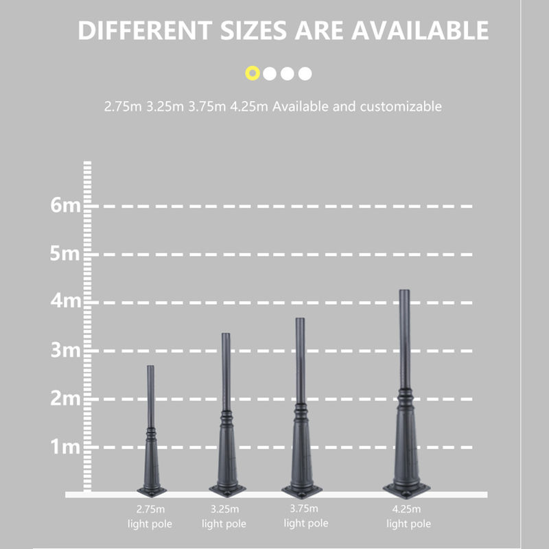 12M feito sob encomenda exterior Solar Street Light Polo galvanizou Smart conduzido esperto Polo 15m