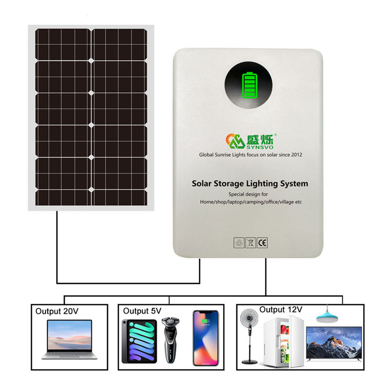 sistema fixado na parede do armazenamento de energia de 300W picovolt com o gerador do painel 60W solar