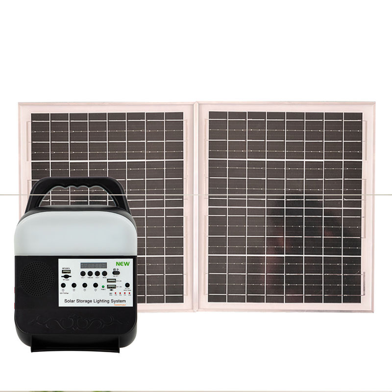 45W temperatura material clara solar do funcionamento do ABS -20℃-60℃ da casa do diodo emissor de luz do painel solar IP65 portátil central solar