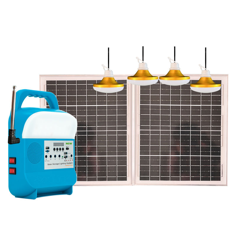 Sistema solar da luz da casa de 818 diodos emissores de luz com avaliação IP65 para a central elétrica de energias solares portátil da tevê e do fã