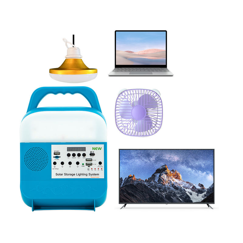 sistema de iluminação solar da casa de 6W 4Pcs com avaliação IP65 para a central elétrica interna e exterior do uso com painéis solares