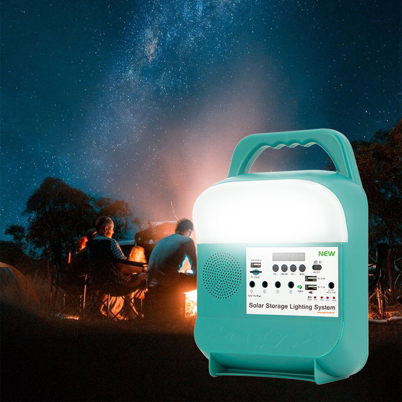 Tempo de trabalho claro solar pequeno dos jogos 10h para a luz de acampamento solar de iluminação exterior com banco do poder