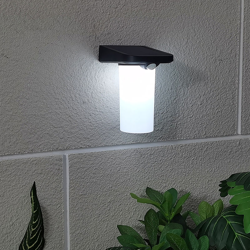 35LM Fluxo luminoso Sensor de parede solar Luz 6-8h Tempo de carregamento Lanterna exterior