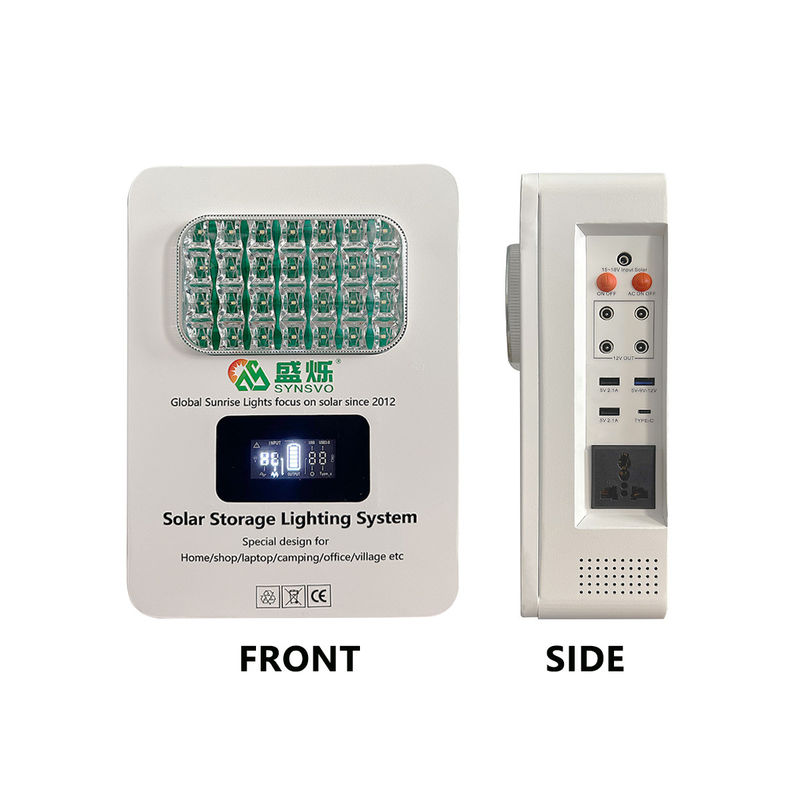 Sistema de energia de painel solar certificado CE com bateria de 16V 12,5AH (15*2600Mah) 6W*3PCS lâmpada LED