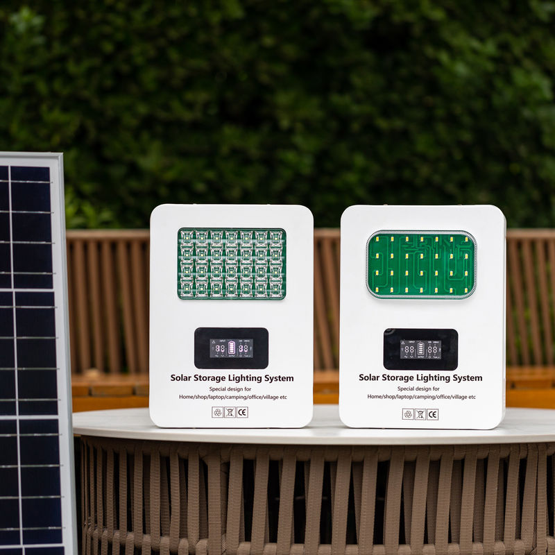 Sistemas de geração solar portáteis brancos com capacidade de bateria 12V 12.5AH Produtos solares 2023 Novas chegadas