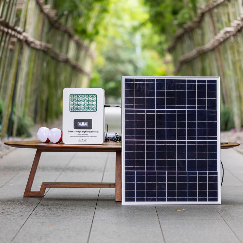 Sistemas de geração solar portáteis brancos Voltagem de saída 5v 9v 12v 220v