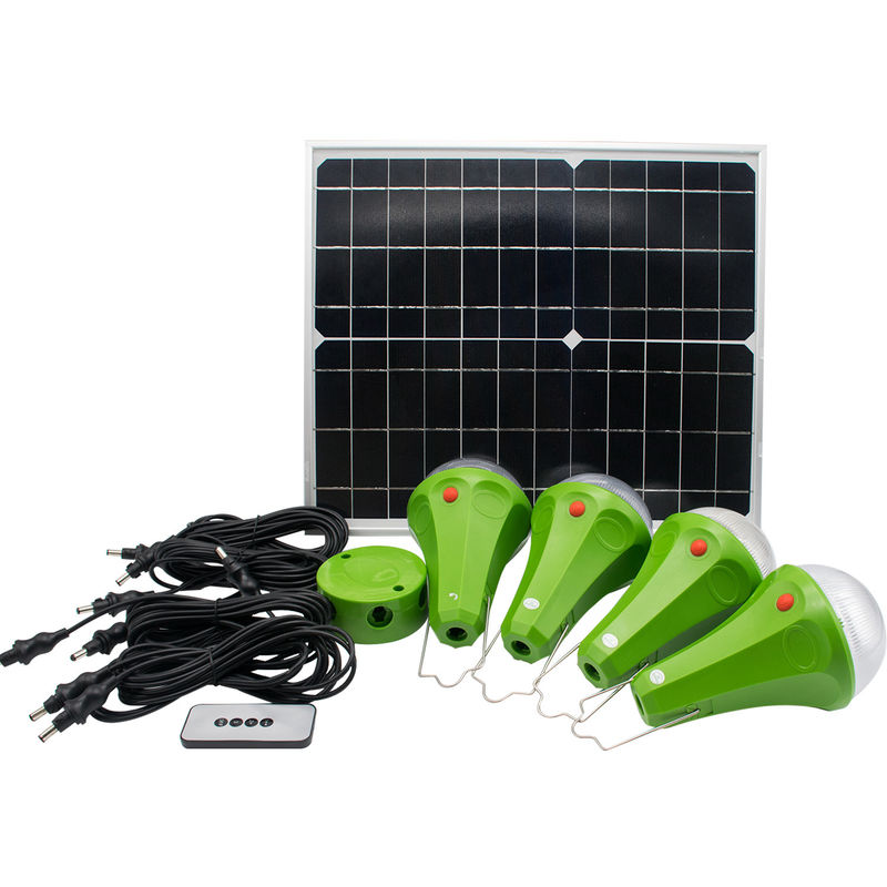 Iluminação solar para casa 10h Tempo de trabalho 6W*4pcs