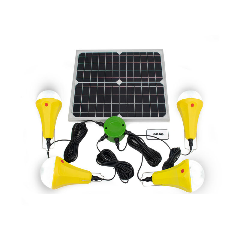 4PCS luz solar com interruptor e painel solar mono de 25W para o exterior