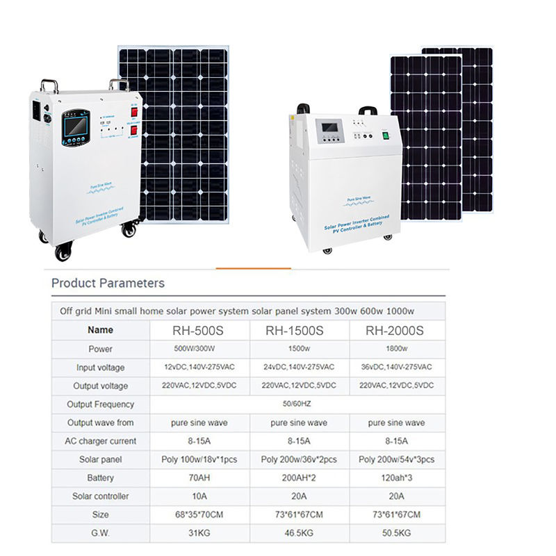 5kw Kit de painéis solares Gerador de energia 12vdc/24vdc/48vdc Voltagem da bateria