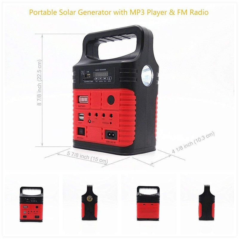 2x Usb Sistema de Iluminação Solar Sustentável Energia Portátil Bateria Solar Para Casa