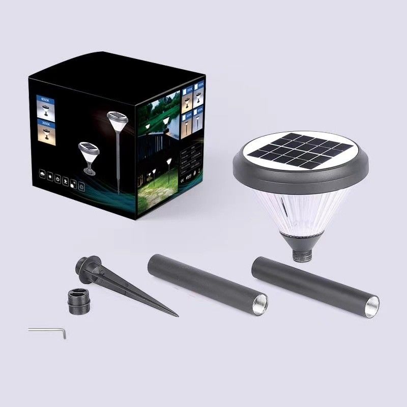 Venda imperdível decoração à prova d'água ao ar livre luzes solares led iluminação de gramado luz de jardim pontiaguda
