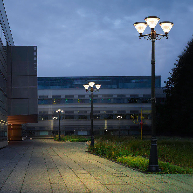 O jardim solar da luz solar exterior do caminho da paisagem do diodo emissor de luz IP65 ilumina 3 lâmpadas principais