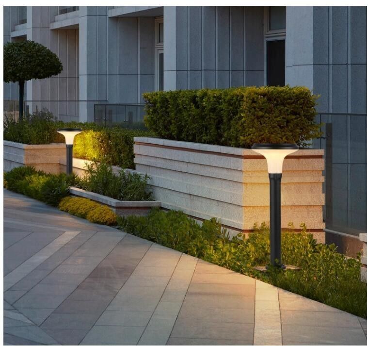 Lâmpada de luz solar para passarela Iluminação de jardim solar ao ar livre à prova d'água Led para quintal Luzes solares de jardim para gramado