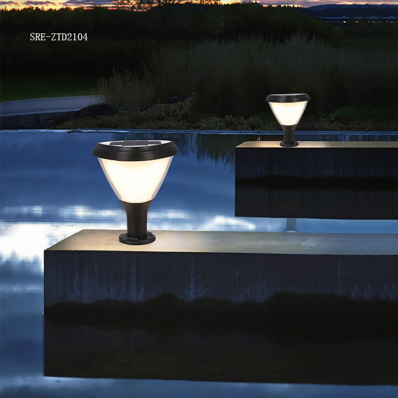Lâmpada impermeável da coluna do diodo emissor de luz Soalr da decoração da luz da coluna da luz solar do jardim