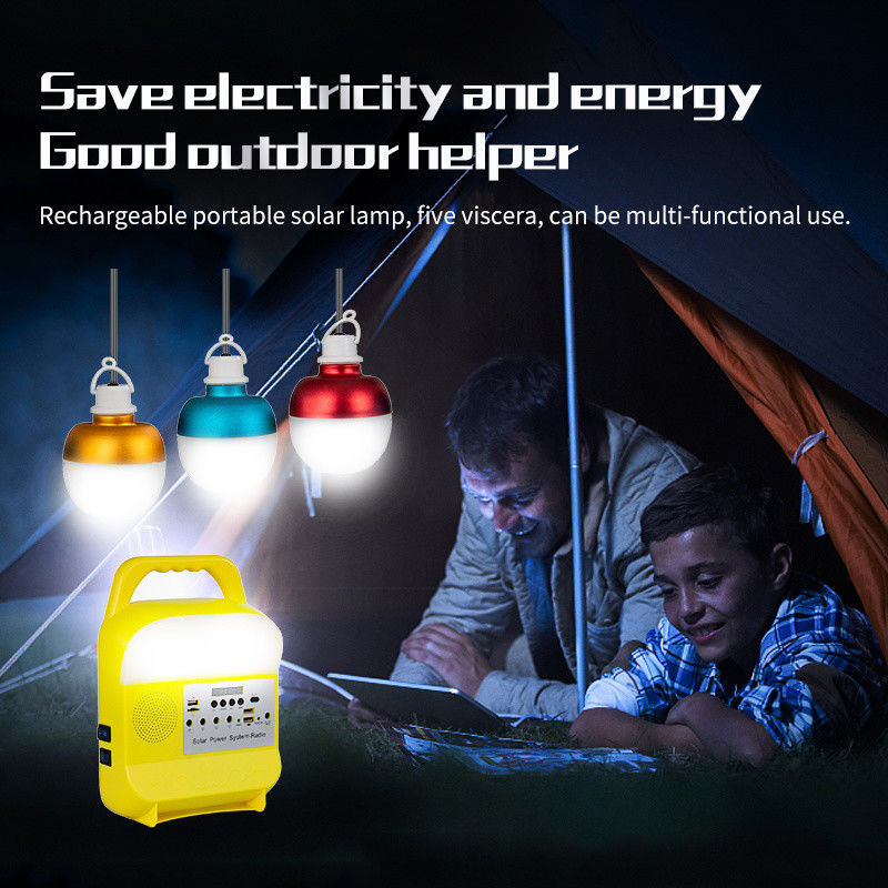 Fonte solar dos poderes de emergência do sistema de iluminação da casa/fonte de alimentação de acampamento/iluminação solar área remota com