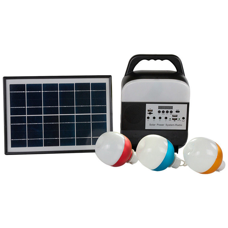 Fonte solar dos poderes de emergência do sistema de iluminação da casa/fonte de alimentação de acampamento/iluminação solar área remota com
