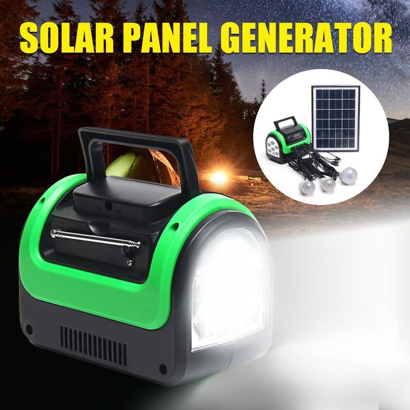 Do barco portátil do carro do diodo emissor de luz da lâmpada 12PCS SMD da energia solar da compatibilidade eletrónica 5W 6V do FCC jogo claro solar